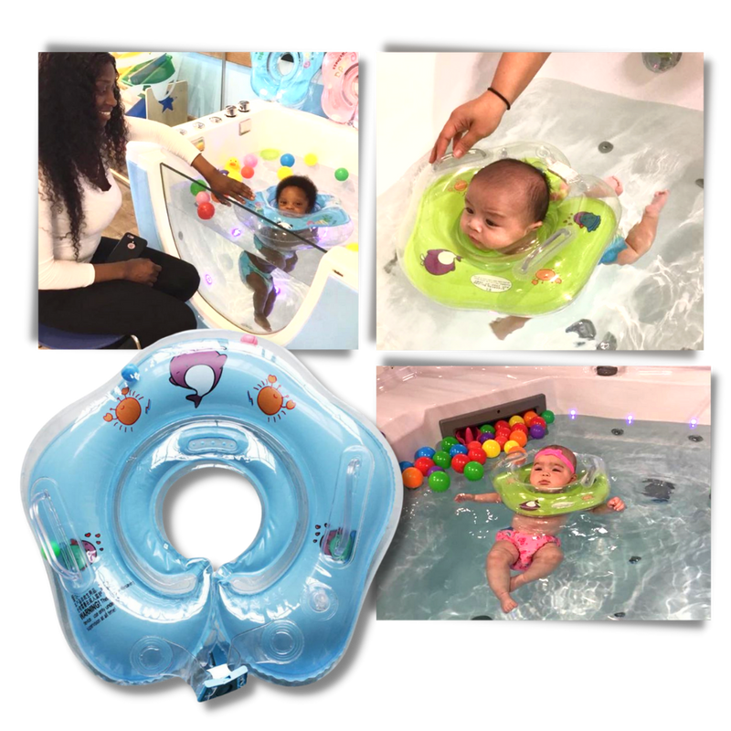 Baby Neck Float with Double Air Chambers and Safe Handle Design