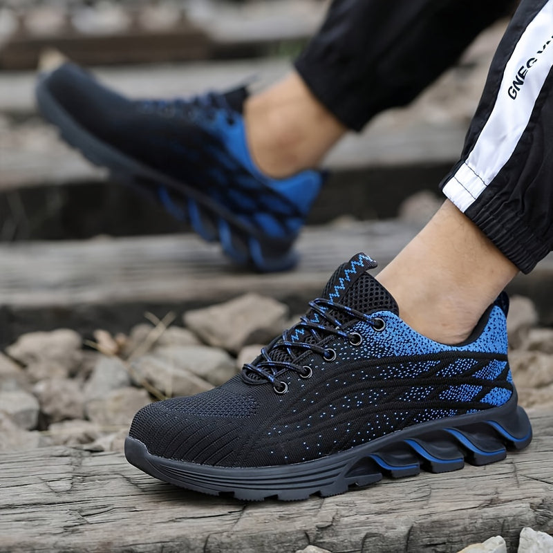 FlexGuard Men’s Work & Sport Shoes – Breathable & Anti-Slip