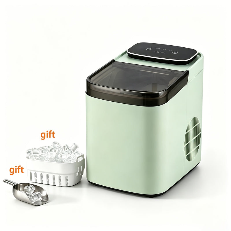 Self-Cleaning Ice Cube Maker with Two Ice Cube Sizes for Daily Use