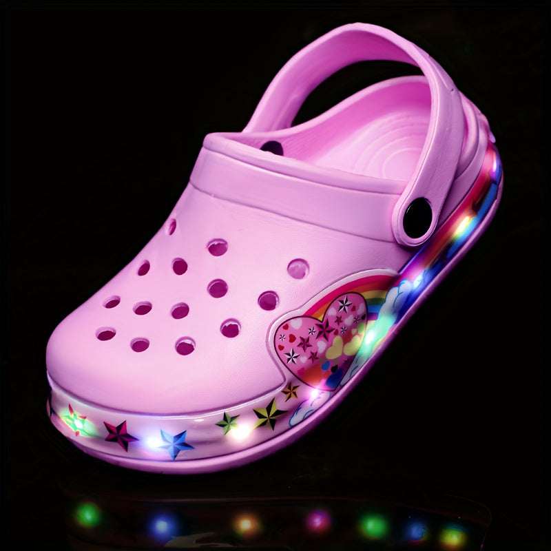 Glow-in-the-Dark Kids’ Clogs – Breathable and Anti-Slip Shoes