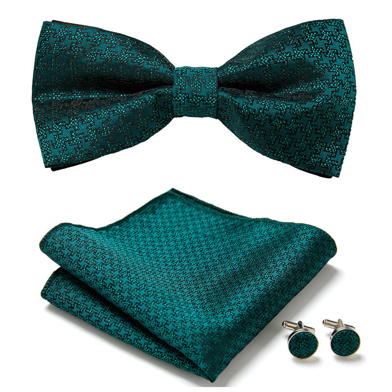 Elegant Bow Tie Set – Handcrafted with Matching Accessories