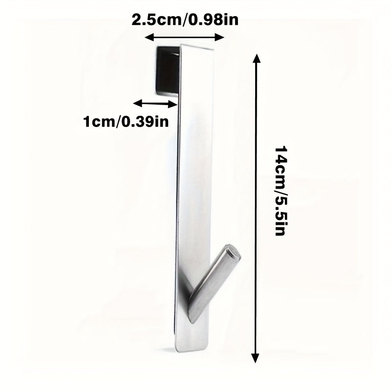 Modern Steel Glass Door Hooks Set – Stylish, Silent and Practical