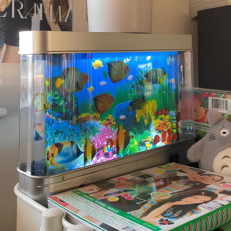 Retro Moving Fish Aquarium Decorative Table Lamp