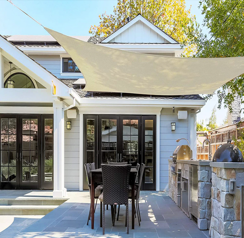 Outdoor Shade Sail with UV Protection for Patios and Gardens