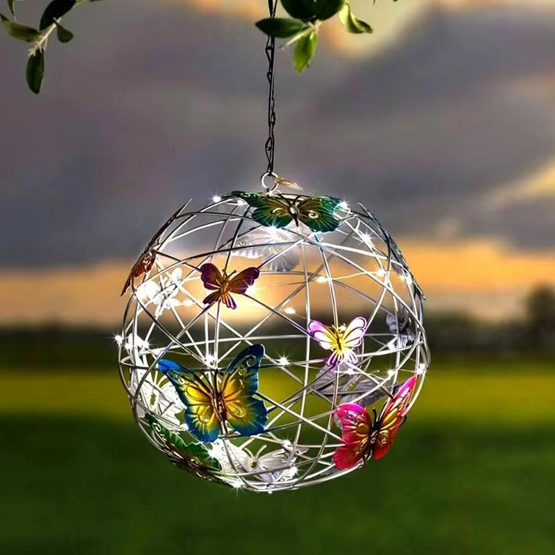 Solar Butterfly Hanging Garden Light
