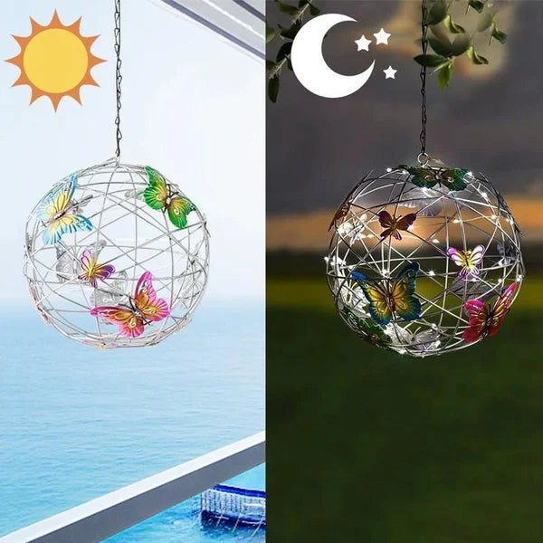 Solar Butterfly Hanging Garden Light