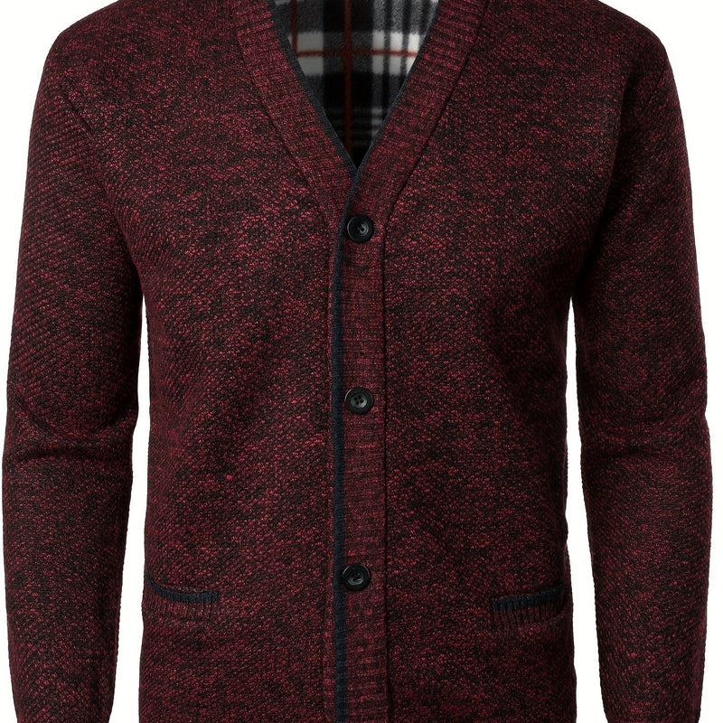 Men's Knitted Cardigan with Buttons – Warm and Comfortable for Autumn and Winter