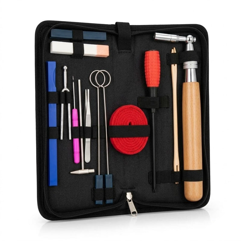 16-Piece Professional Piano Tuning Tool Set