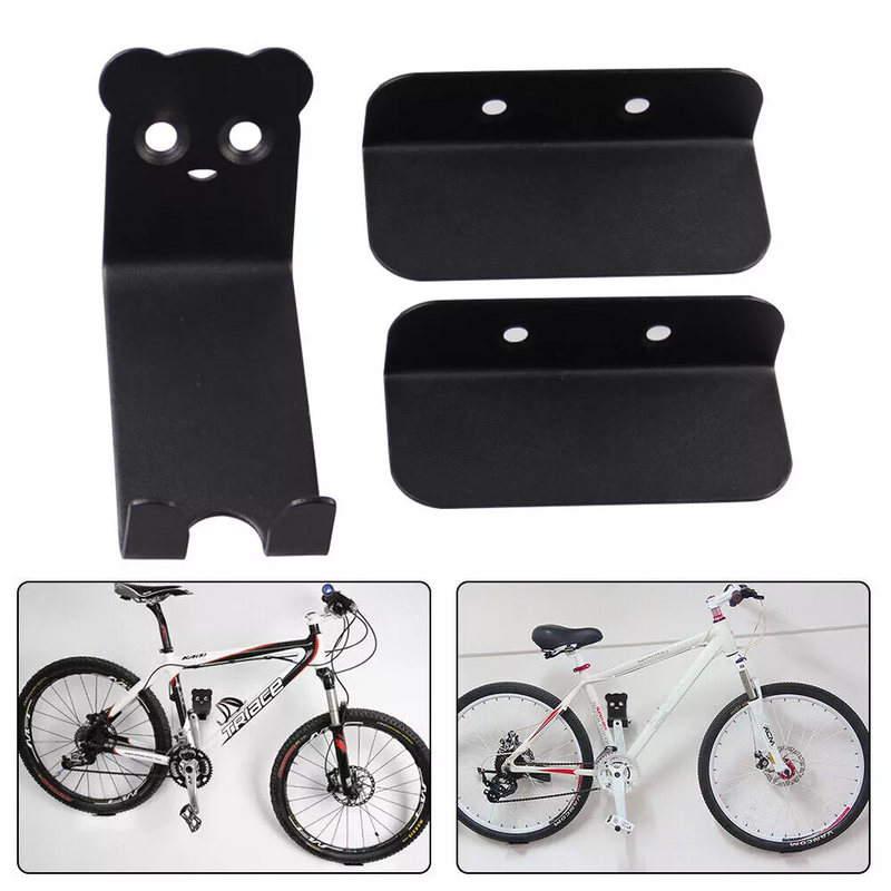 Wall-Mounted Bicycle Storage Rack with Pedal Hook for Space-Saving Storage