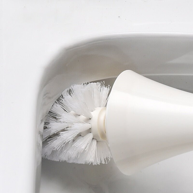 Modern Toilet Brush with Hygienic Rounded Holder