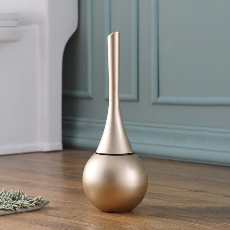 Modern Toilet Brush with Hygienic Rounded Holder