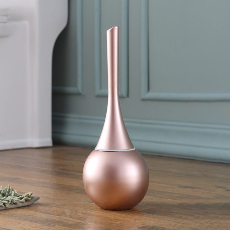 Modern Toilet Brush with Hygienic Rounded Holder