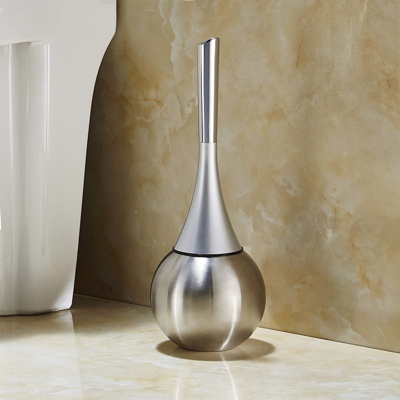 Modern Toilet Brush with Hygienic Rounded Holder
