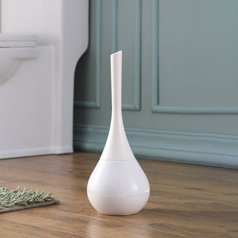 Modern Toilet Brush with Hygienic Rounded Holder