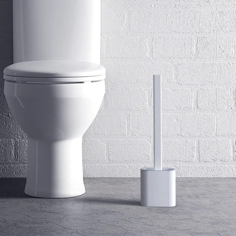 Silicone Toilet Brush with Wall Holder for Hygienic and Efficient Cleaning
