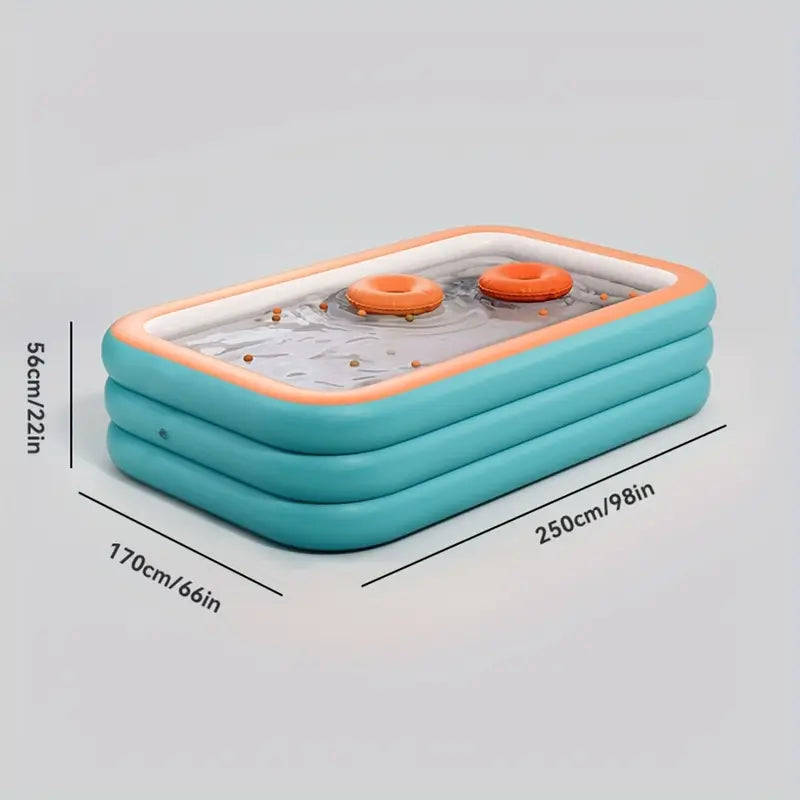 Spacious Inflatable Family Pool for Garden and Summer Cooling