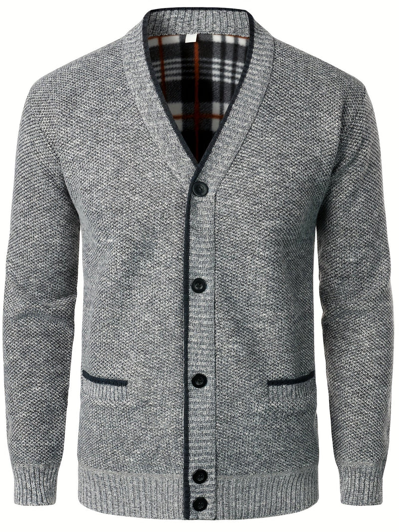 Men's Knitted Cardigan with Buttons – Warm and Comfortable for Autumn and Winter