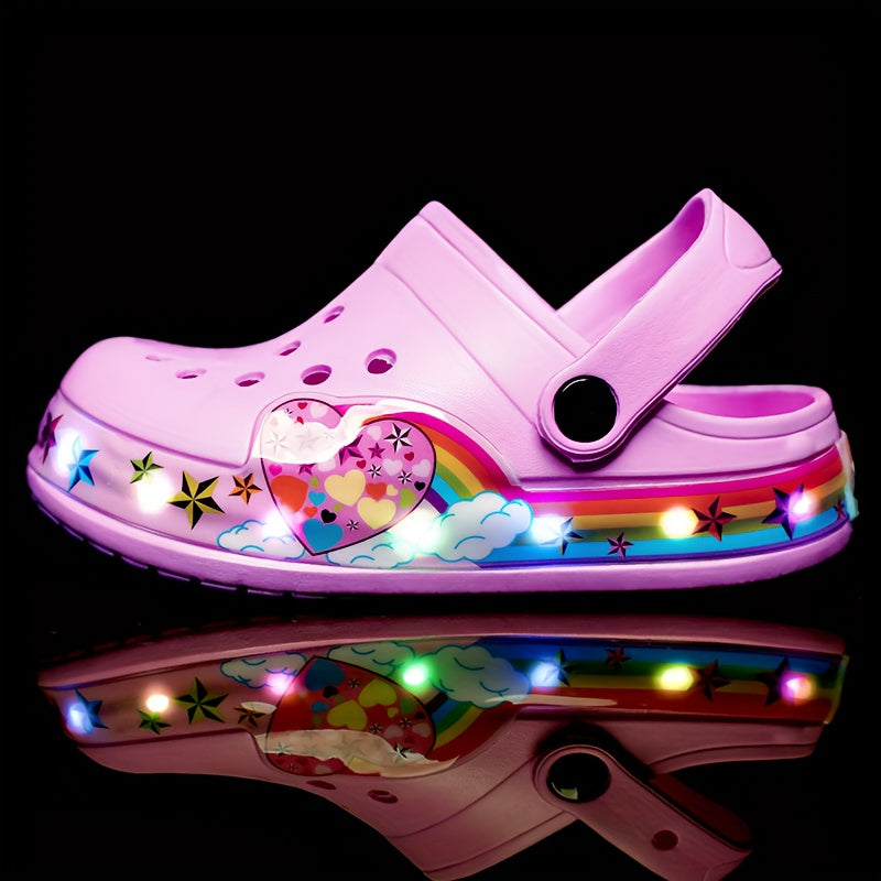 Glow-in-the-Dark Kids’ Clogs – Breathable and Anti-Slip Shoes