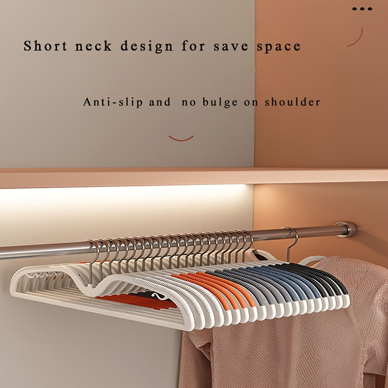 Clothes Hanger – Space-Saving Short Neck – Non-Slip Rotating Hook - 40 pcs