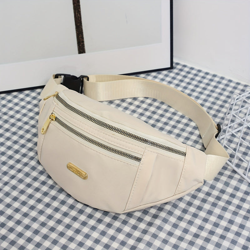 Lightweight Bum Bag for Women with Multiple Zipper Pockets and Adjustable Strap