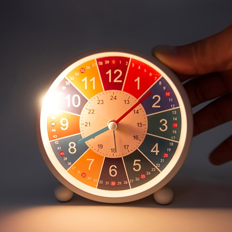 Educational Silent Alarm Clock – Colorful Clock for Students and Children