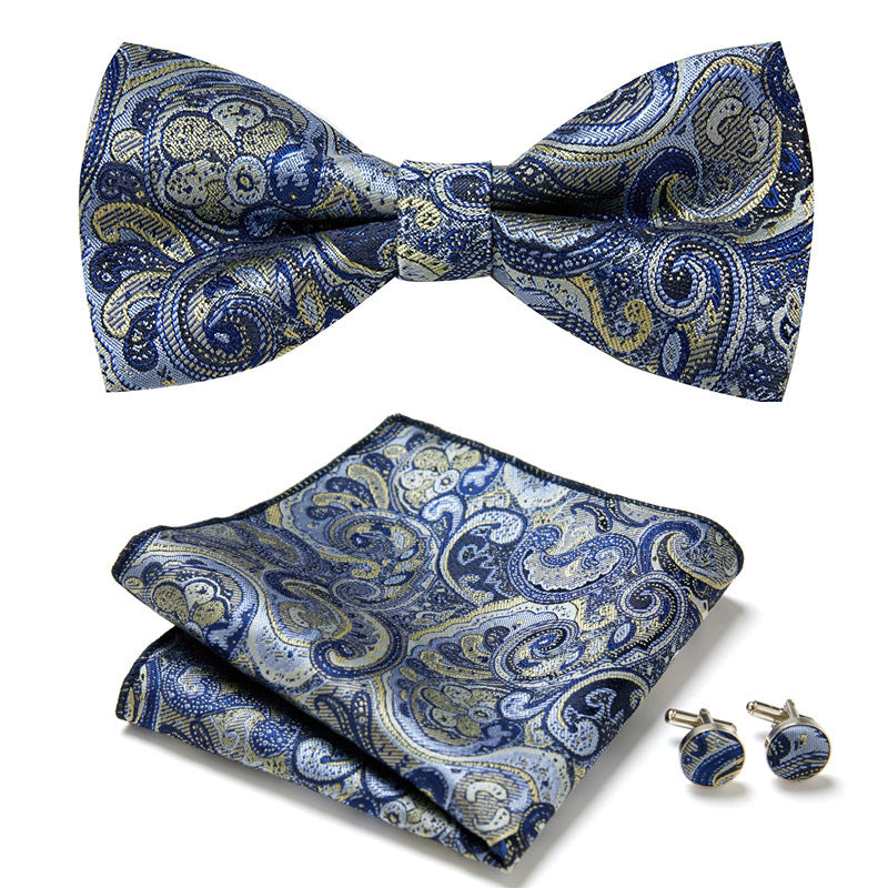 Elegant Bow Tie Set – Handcrafted with Matching Accessories