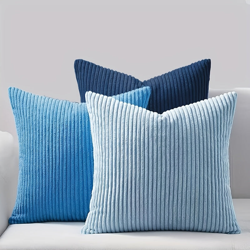 Bohemian Rib Cushion Cover with Stripe Texture – Soft, Stylish, and Decorative