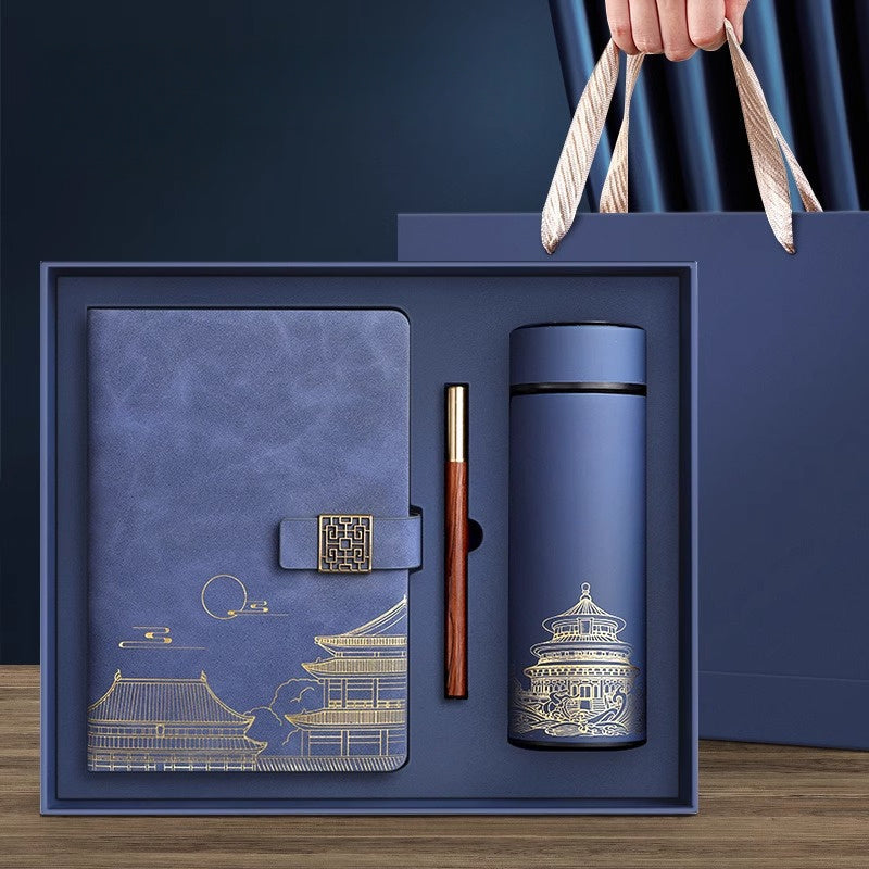 Exclusive Gift Set Forbidden City – Notebook, Thermos Bottle, and Pen in Luxury Box