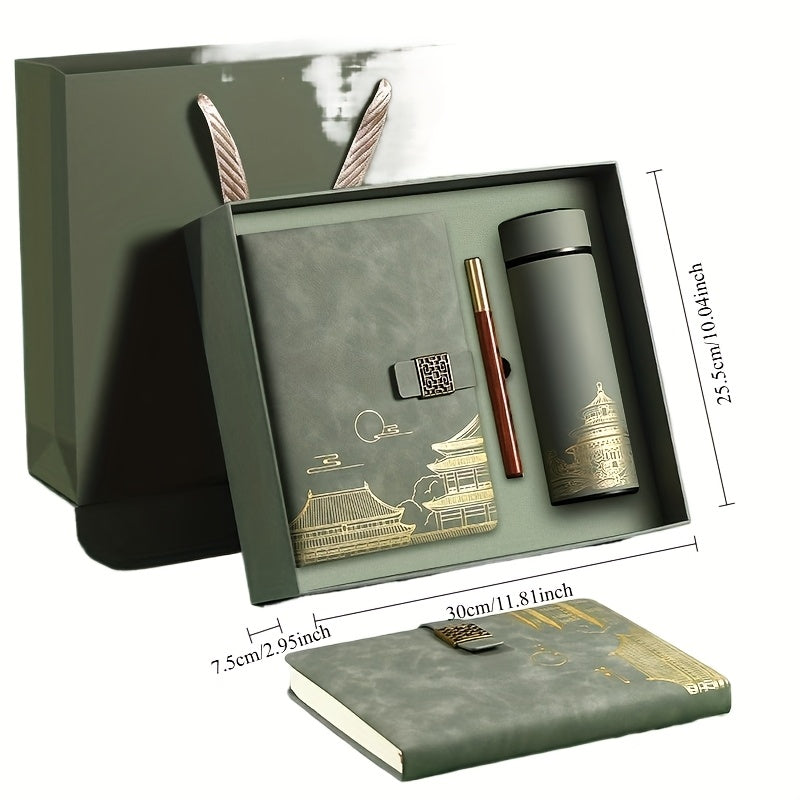 Exclusive Gift Set Forbidden City – Notebook, Thermos Bottle, and Pen in Luxury Box