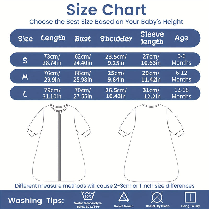 Plush Baby Sleeping Bag with Heart Relief – Warm and Comfortable Sleep