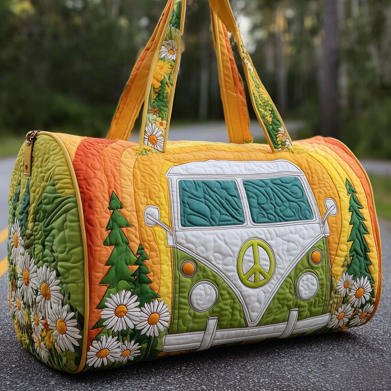 Colourful Boho Patchwork Travel Duffel Bag