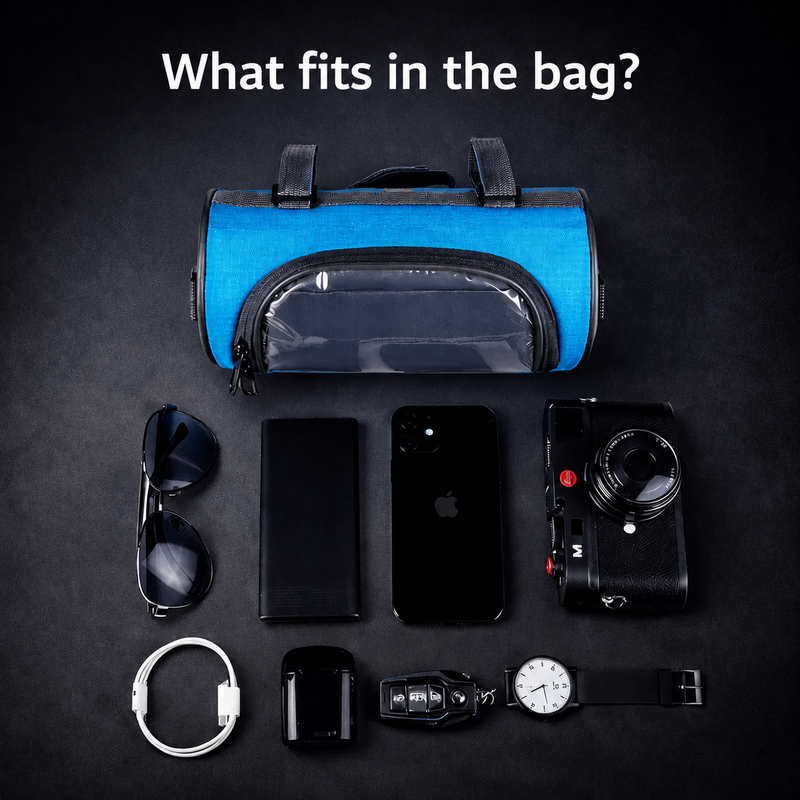 Touchscreen Bicycle Handlebar Phone Storage Bag
