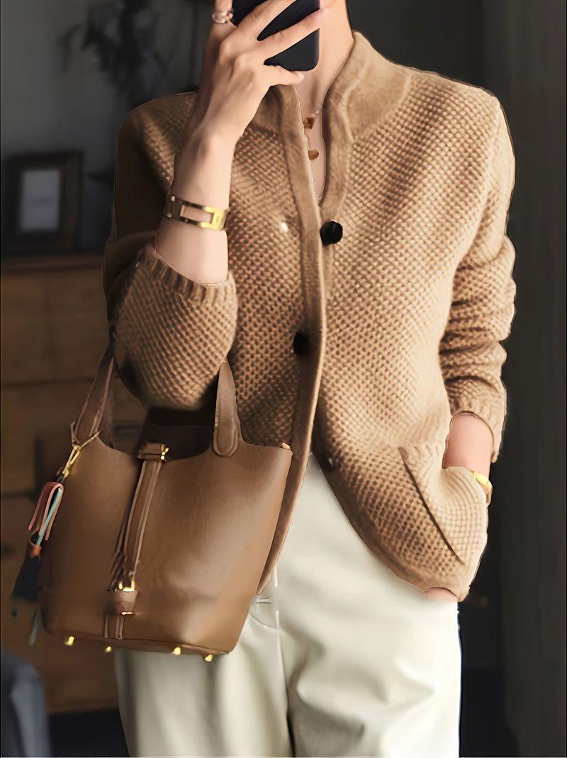 Ladies Knitted Sweater with High Neck – Comfortable and Timeless