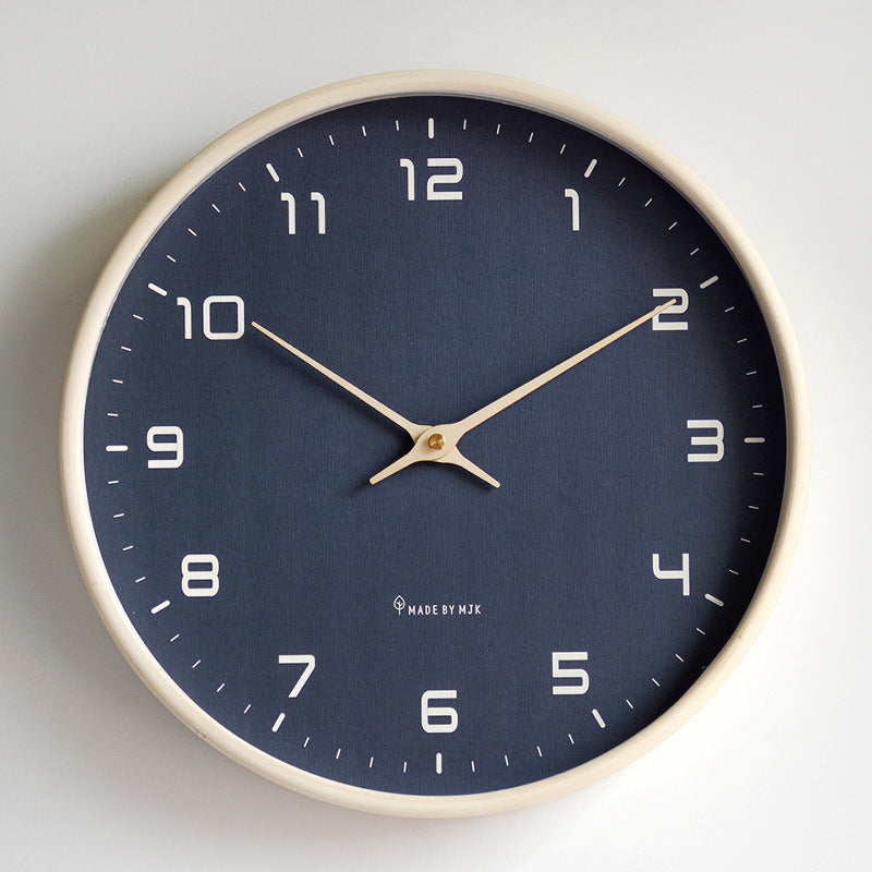 Minimalist Wall Clock with Wooden Frame – Stylish, Timeless and Clear