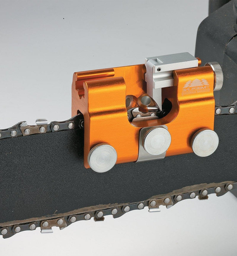 Portable Manual Chainsaw Sharpener with Adjustable Hand-Crank Sharpening Jig