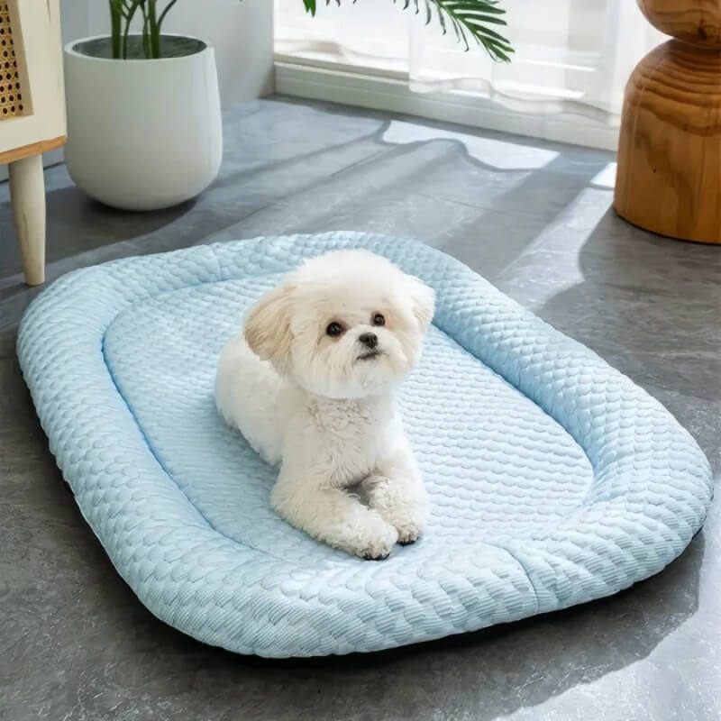 Cooling Dog Bed with Temperature Regulation and Non-Slip for Summer Days