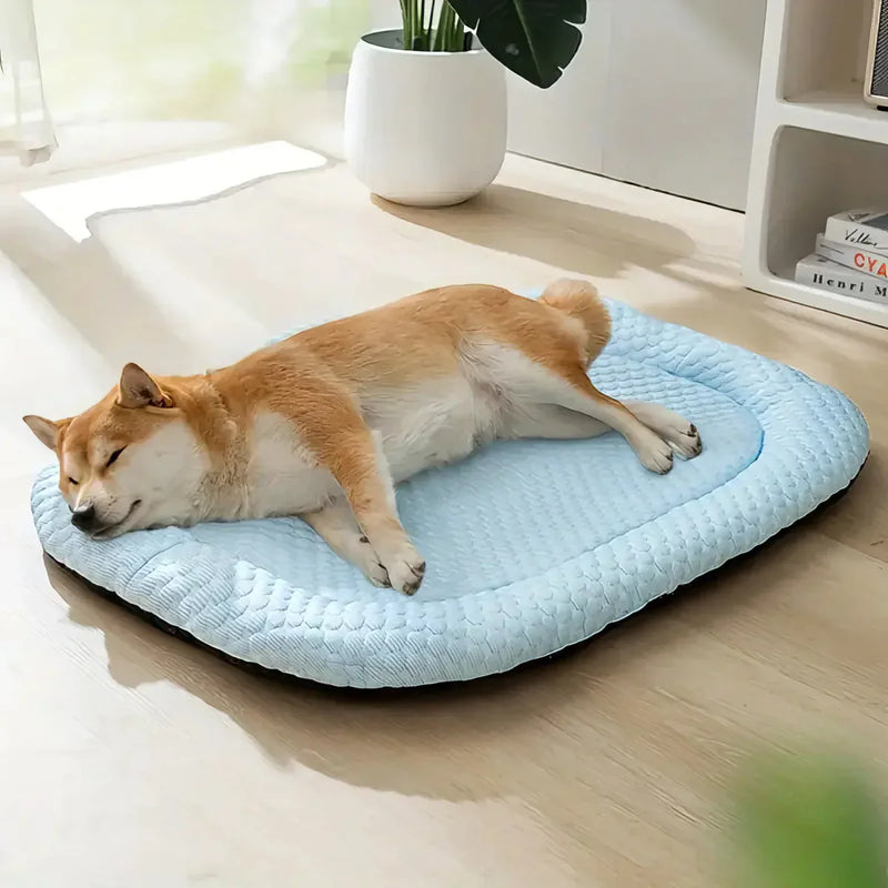 Cooling Dog Bed with Temperature Regulation and Non-Slip for Summer Days