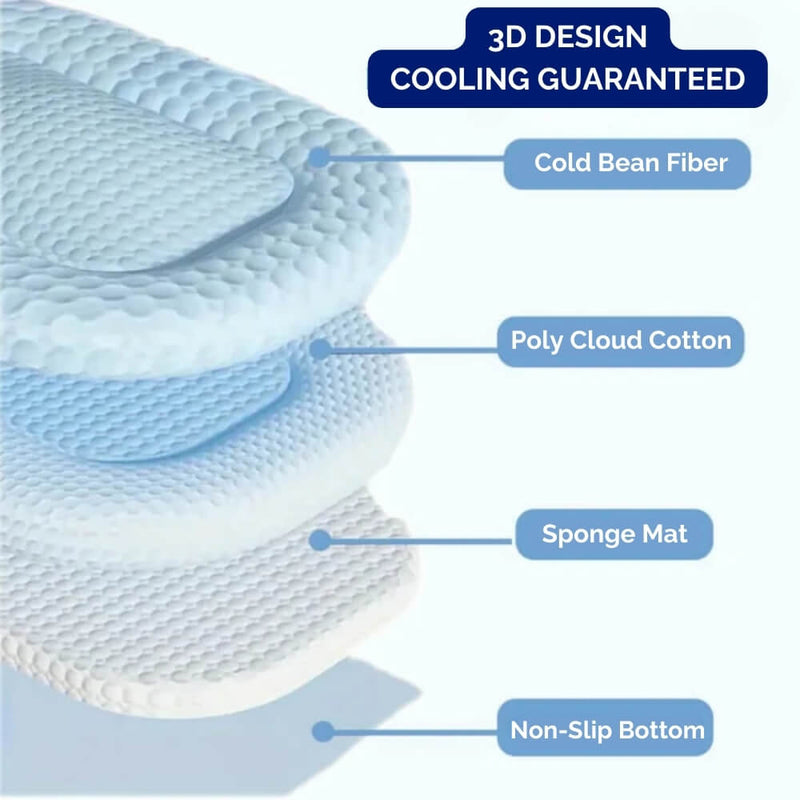 Cooling Dog Bed with Temperature Regulation and Non-Slip for Summer Days
