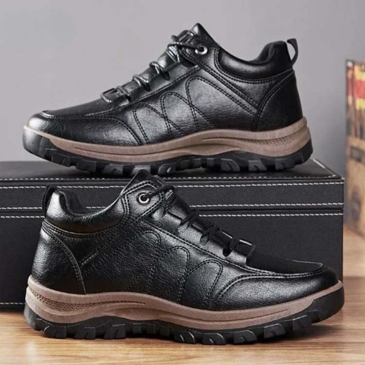 Orthopedic Hiking Shoes Men's Orthopaedic Walking Footwear with Cushioned Grip
