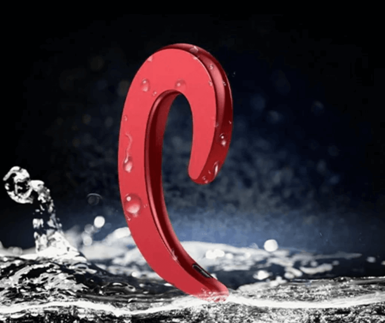 Open-Ear Bluetooth Earpiece with an Ear Hook and Rechargeable Battery