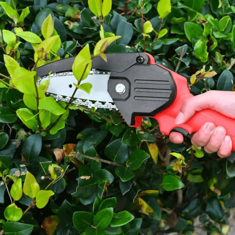 24V Cordless Mini Chainsaw with 4-Inch Blade & Safety Guard