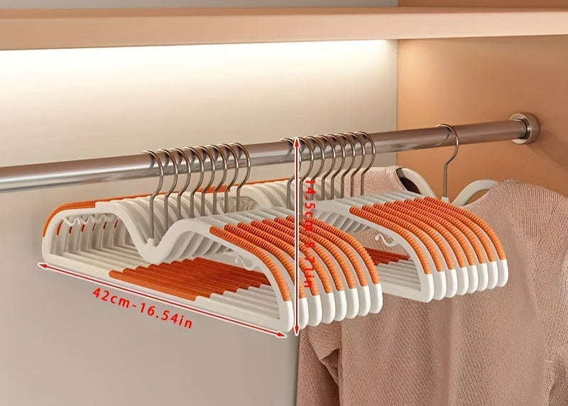 Clothes Hanger – Space-Saving Short Neck – Non-Slip Rotating Hook - 40 pcs