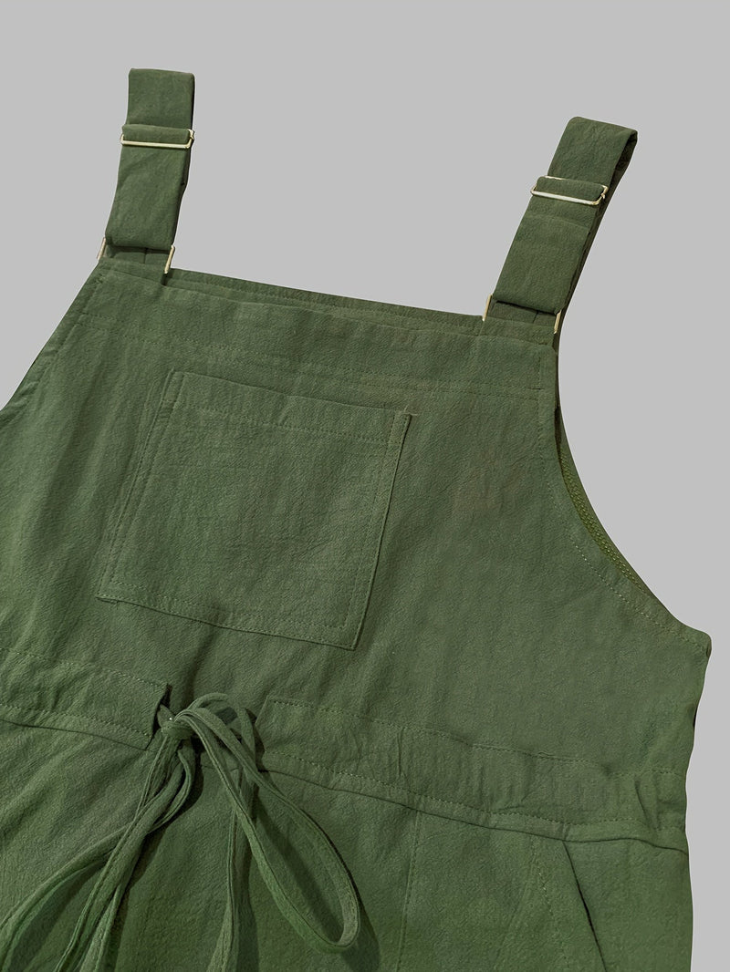 Ladies' Dungarees with Pockets – Vintage Style Loose-Fit Garden Overall
