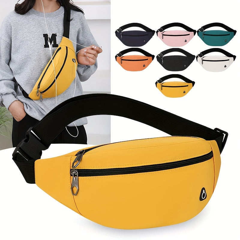 Sporty Bum Bag for Women with Multiple Pockets and Adjustable Strap