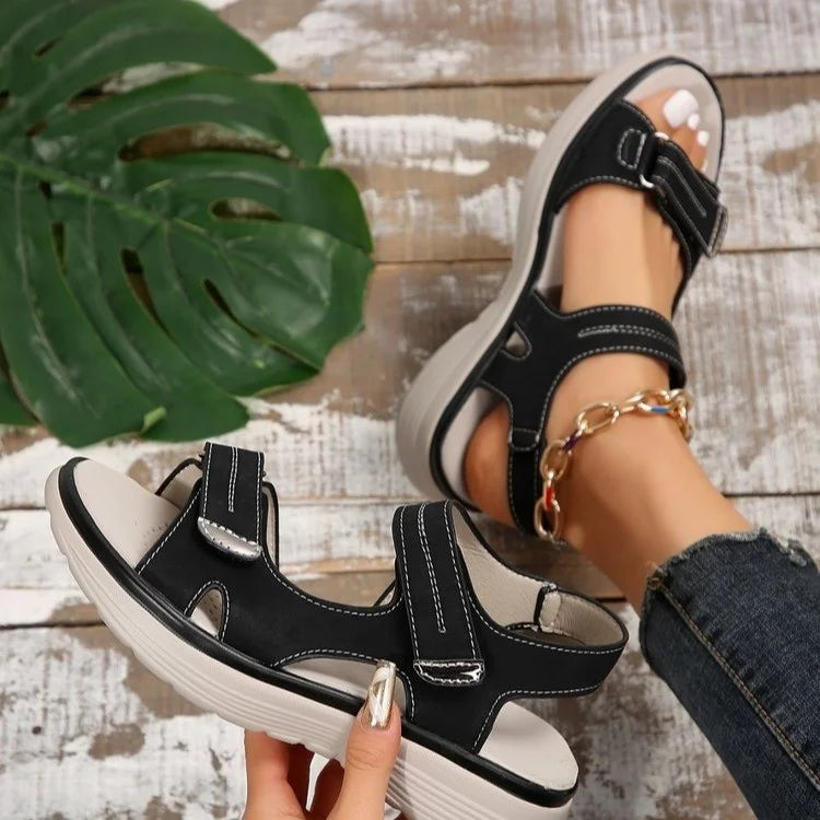 Ladies' Orthopaedic Sandals with Adjustable Straps and Comfortable Sole