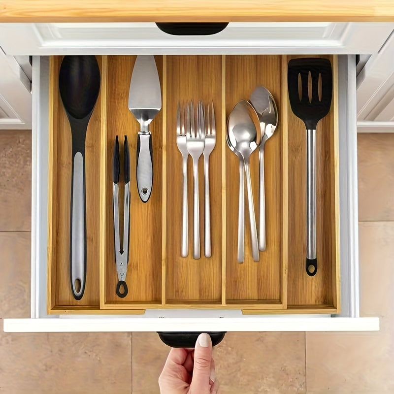 BambooExtend Cutlery Organiser – Expandable and Organised