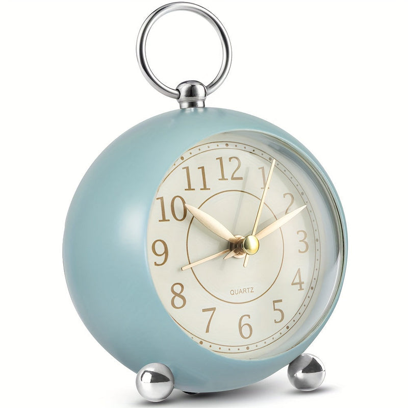 Vintage Analogue Alarm Clock with Night Light – Quiet and Clearly Readable