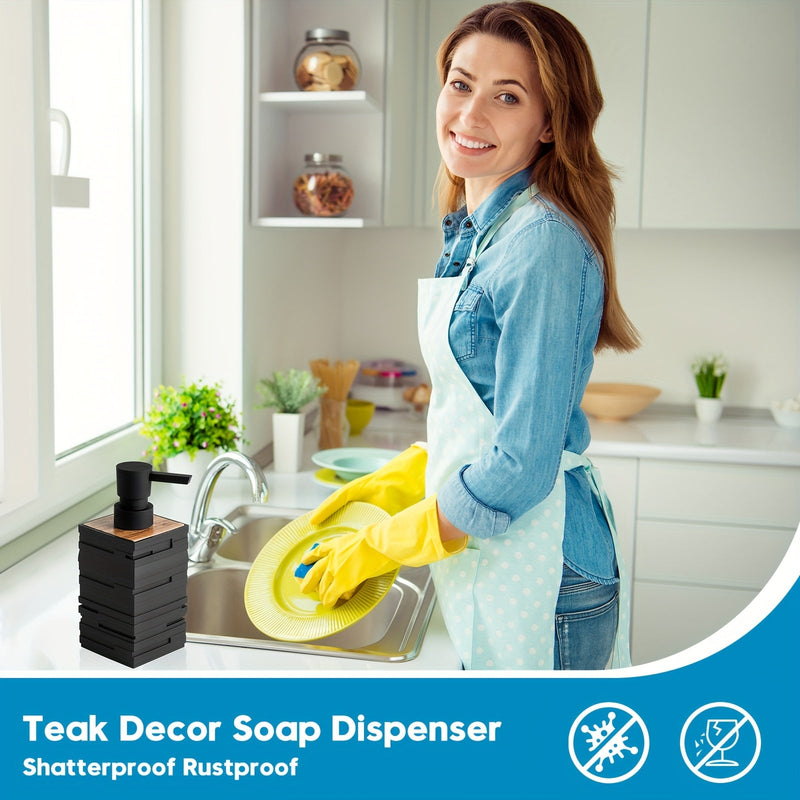 Modern Square Plastic Soap Dispenser – Minimalist and Practical