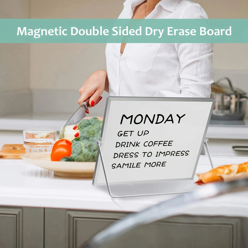 MagniBoard Magnetic Whiteboard - Portable and Double-Sided with Stand