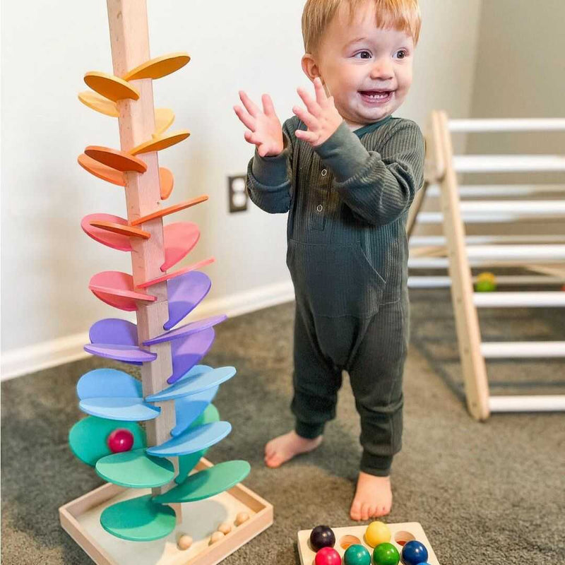 Educational Wooden Play Tree for Children – Motor Skills and Play Fun